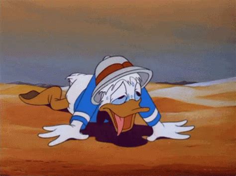 Thirsty Donald Duck GIF - Thirsty Donald Duck Desert - Discover & Share ...