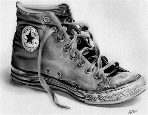 Pencil Drawing from DrawingDreaming | Pencil drawings, Converse, Pencil art