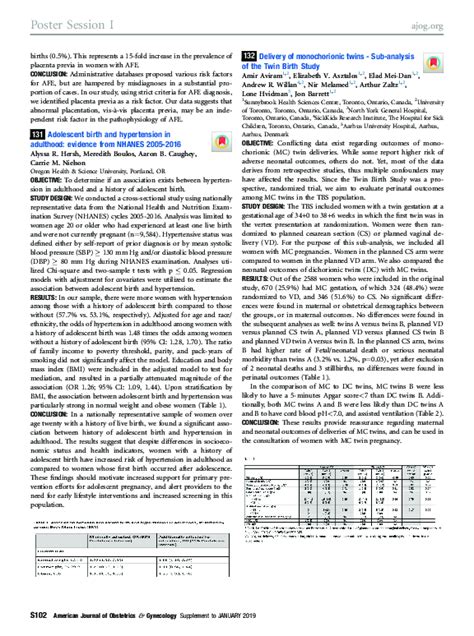 (PDF) 132: Delivery of monochorionic twins - Sub-analysis of the Twin Birth Study | Lone Hvidman ...