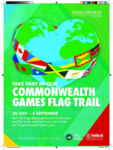 Fillable Online Commonwealth Games Flag Trail. Commonwealth Games Flag ...