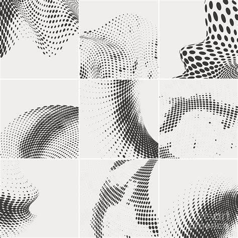 Halftone Dots Collection Digital Art by Naqiewei - Fine Art America