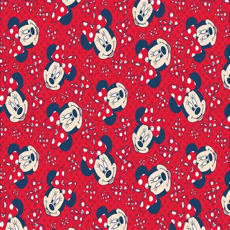 Disney Minnie Mouse Red Bow Wallpaper 70-235 - Red | I Want Wallpaper