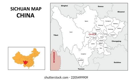 443 Sichuan Map Vector Images, Stock Photos & Vectors | Shutterstock