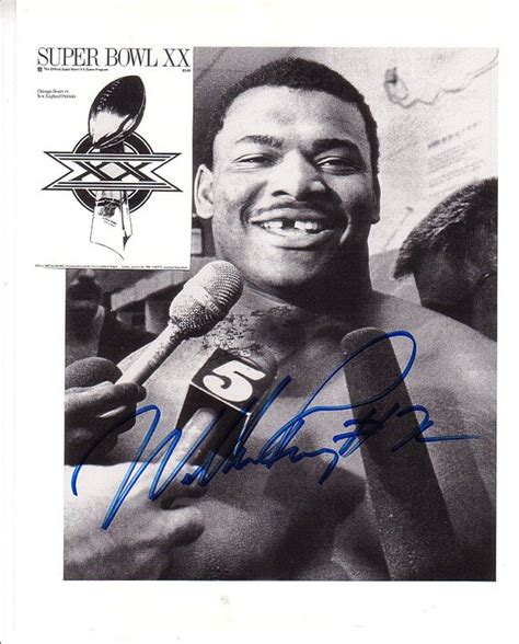 William Perry Signed Autographed Chicago Bears Superbowl XX