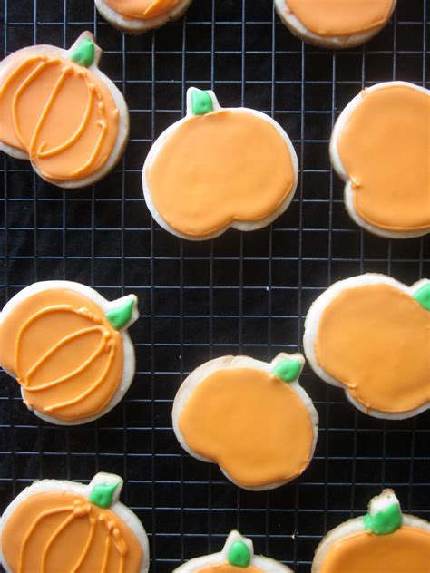 Pumpkin Sugar Cookies - A Dash of Megnut