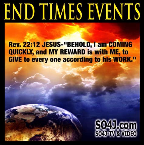 END TIMES EVENTS - SIGNS OF THE TIMES - CHECKLIST & CHARTS - SO4J