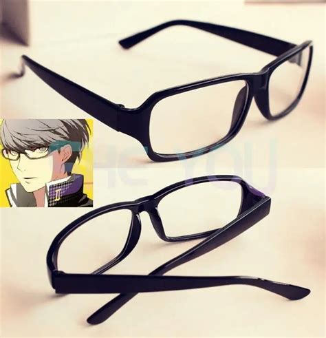 Persona-4-Narukami-Yu-Glasses-Anime-Black-Glasses-Eyewear-Cosplay ...