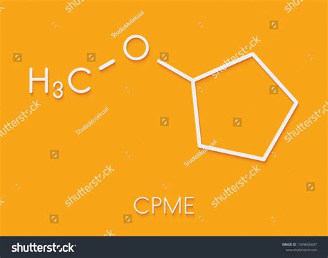 Cyclopentyl Methyl Ether Solvent Molecule Skeletal Stock Illustration 1599606607 | Shutterstock