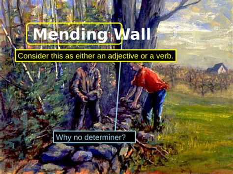 Mending Wall by Robert Frost. CCEA AS Level | Teaching Resources