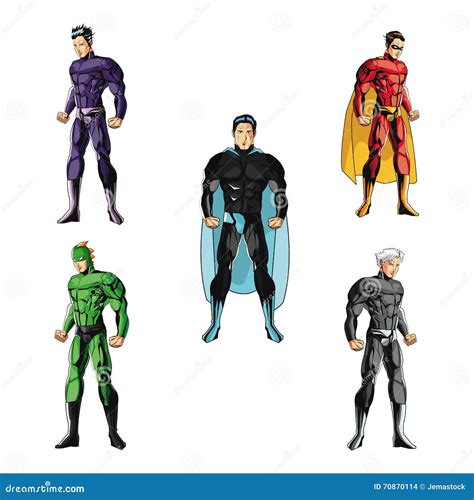 Draw Of Superhero Cartoon, Vector Illustration | CartoonDealer.com ...