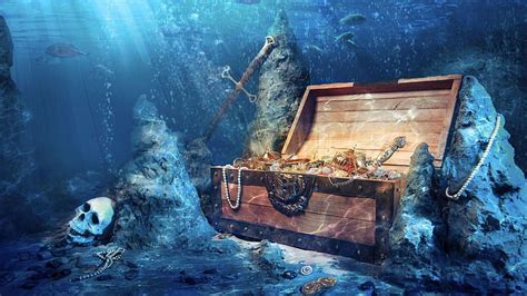 Pirate Treasure Background