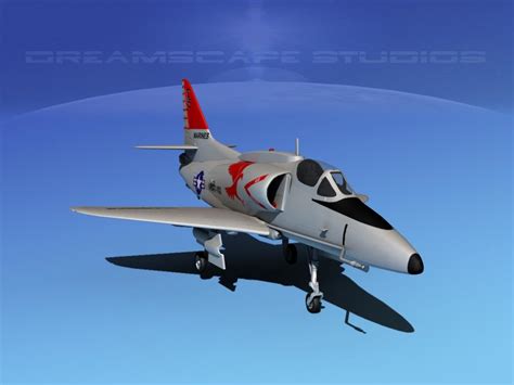 3d model skyhawk douglas a-4 a-4g