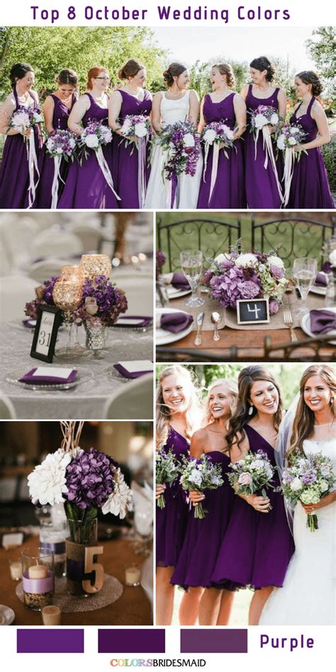 Top 8 October Wedding Colors to Steal - ColorsBridesmaid