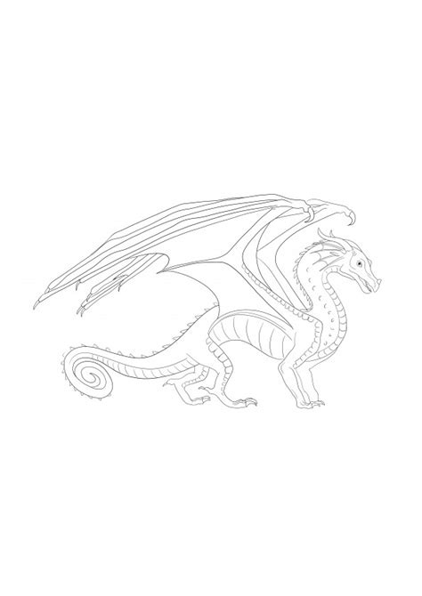 Baby Rainwing Dragon Coloring Page Free Printable Col - vrogue.co