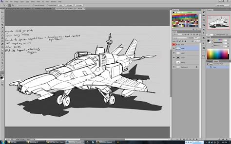 Space Fighter Concept Art