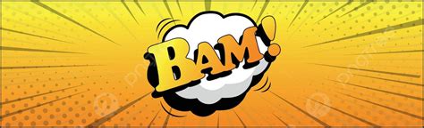 Vector Illustration Of Comic Lettering Bam On A White Background Vector, Hero, Bang, Blue PNG ...