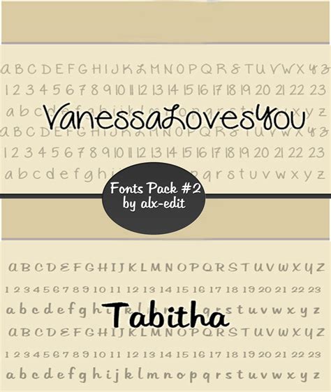 Fonts Pack #2|Photoshop| by alx-edit on DeviantArt