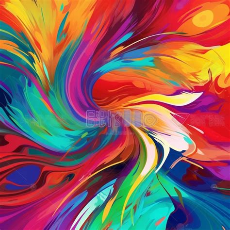 Premium AI Image | Abstract background with a colorful paint splash.