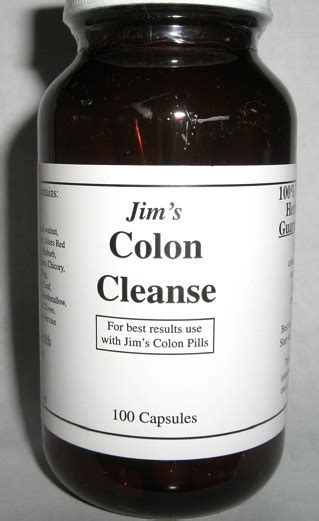 One Bottle Colon Cleanse (100 Capsules 500 mg Each) - Jim's Colon Pills ...