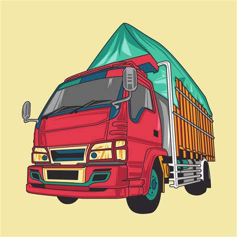 Delivery Truck vector cartoon illustration 15311025 Vector Art at Vecteezy