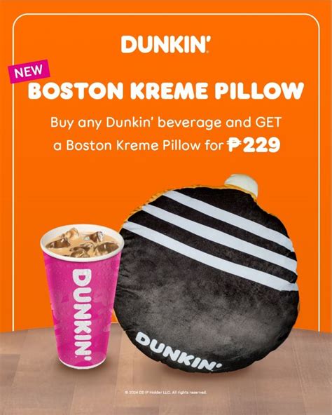 Dunkin' Boston Kreme Pillow: Price + Where to Get