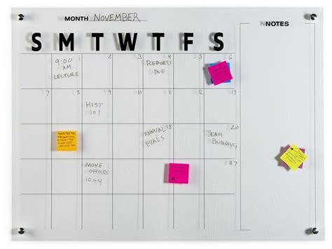 Dry Erase Marker Board Calendar | Frameless Acrylic | Marker board, Dry erase markers ...