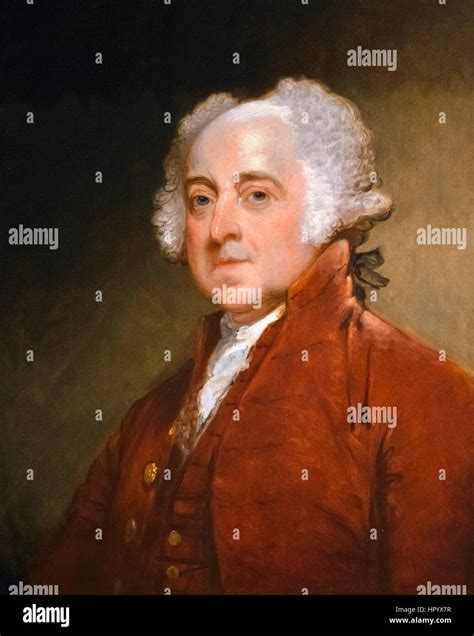 John Adams. Portrait of the 2nd US President, John Adams (1735-1826) by ...