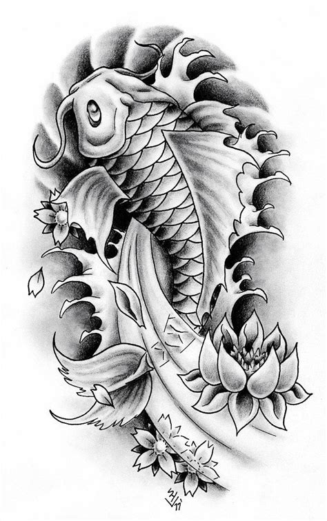 Koi fish tattoo design | Koi tattoo design, Koi tattoo sleeve, Koi tattoo