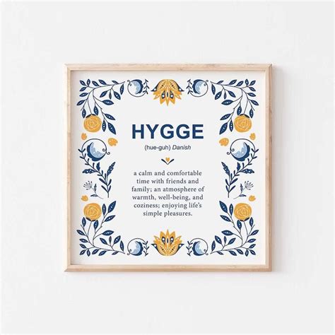 PRINTED Hygge Definition Print, Danish Definition Poster, Danish Decor ...