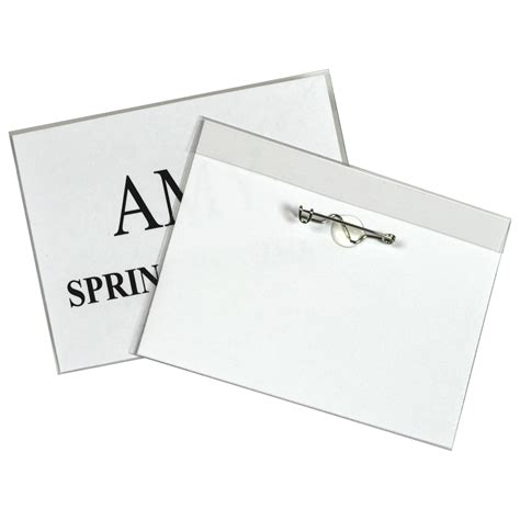 C-Line Magnetic Name Badge Holder Kit, Horizontal, 4 x 3 Inches, Clear, 20/Box (92943): Amazon ...