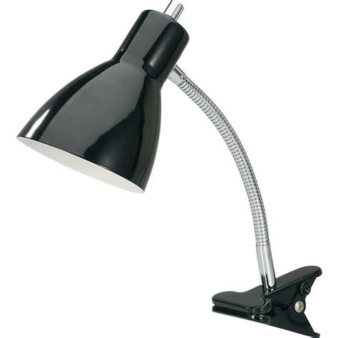Lorell 10-watt LED Bulb Clip-on Desk Lamp, Black - Walmart.com - Walmart.com