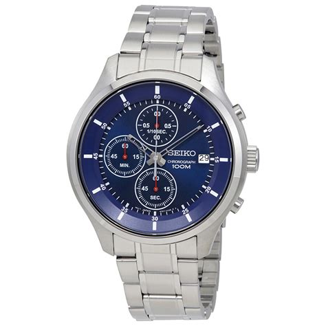 Seiko Chronograph Blue Dial Men's Watch SKS549 - Seiko - Watches - Jomashop