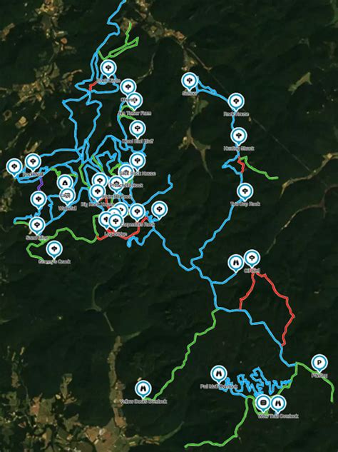 Pickett State Forest OHV Trail Map