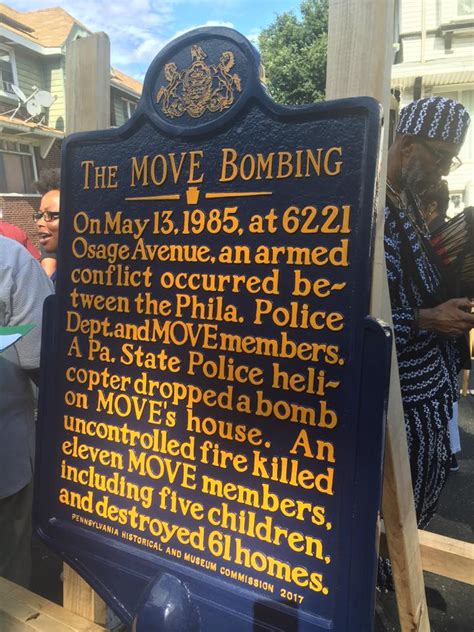 Read the Plaque - The MOVE Bombing