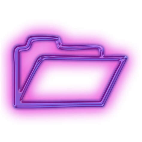 Purple Folder Full Icon Png Transparent Background