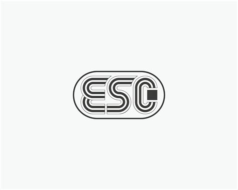 ESC Letter Logo Design 33204975 Vector Art at Vecteezy