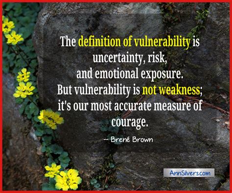 Brene Brown Vulnerability Definition and Quotes with Images – Ann Silvers, MA