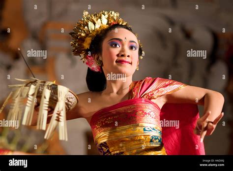 Dance called "Legong Dance" at the Palace of Ubud. Ubud-Bali. Traditional balinese dance in Ubud ...