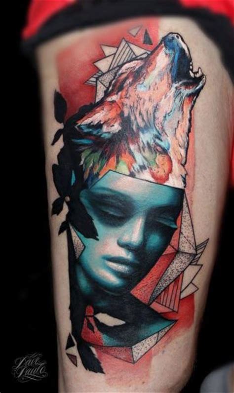 Abstract Wolf Tattoo - Flawssy