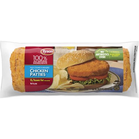 Tyson® Fully Cooked Chicken Patties, 26.22 oz. (Frozen) – BrickSeek