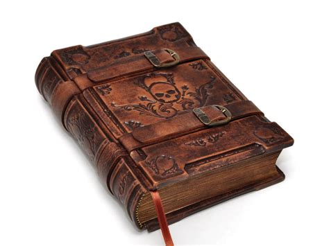 Solomon's book, handmade brown leather journal - Medieval style, 6x8 ...