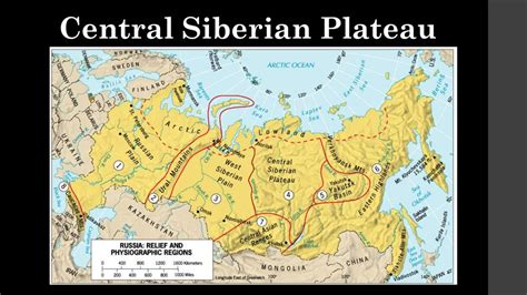 East Siberian Uplands Map