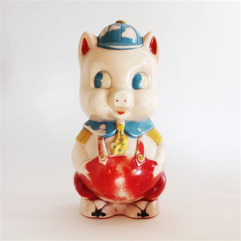 Vintage Piggy Bank from Reliable Rare Plastic by MiesEnScene