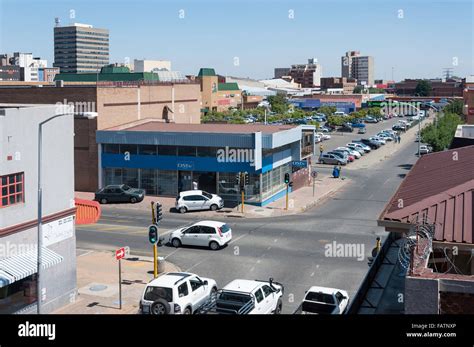 Central business district, Springs, Ekurhuleni Metropolitan Stock Photo ...