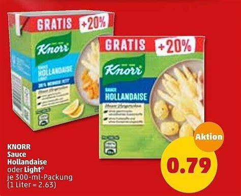 Knorr Sauce Hollandaise Oder Light Angebot bei PENNY