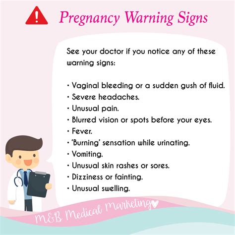 Pregnancy Warning Signs – M&B Medical Marketing