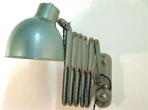 Green Enamel Vintage Accordion Wall Lamp at 1stDibs | vintage accordion ...