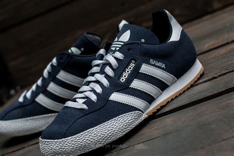 Lyst - Adidas Originals Adidas Samba Super Suede Navy/ Footwear White ...