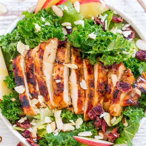 Grilled Chicken Salad (with Apple & White Cheddar!) - Averie Cooks