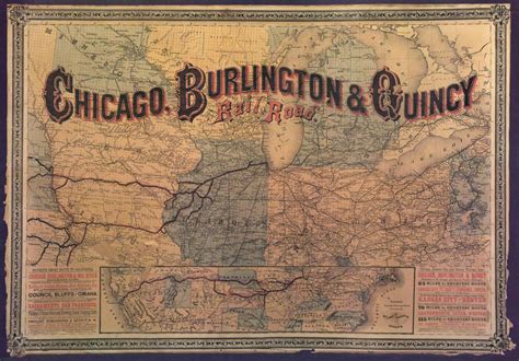 Map: CB&Q map of Chicago, 1880 | Environment & Society Portal